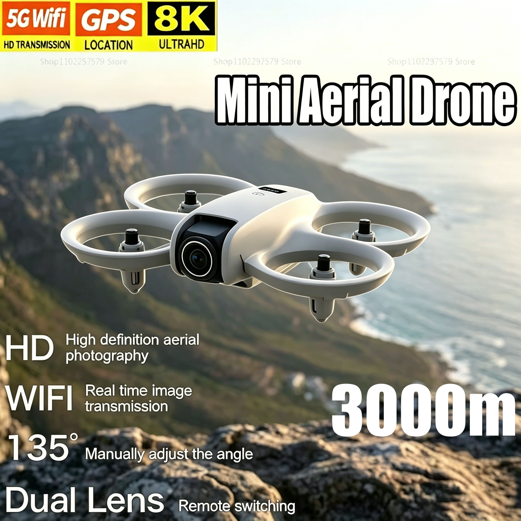 Top Rc Hobby Mini Xcub - Mini Drone with 8K HD Camera