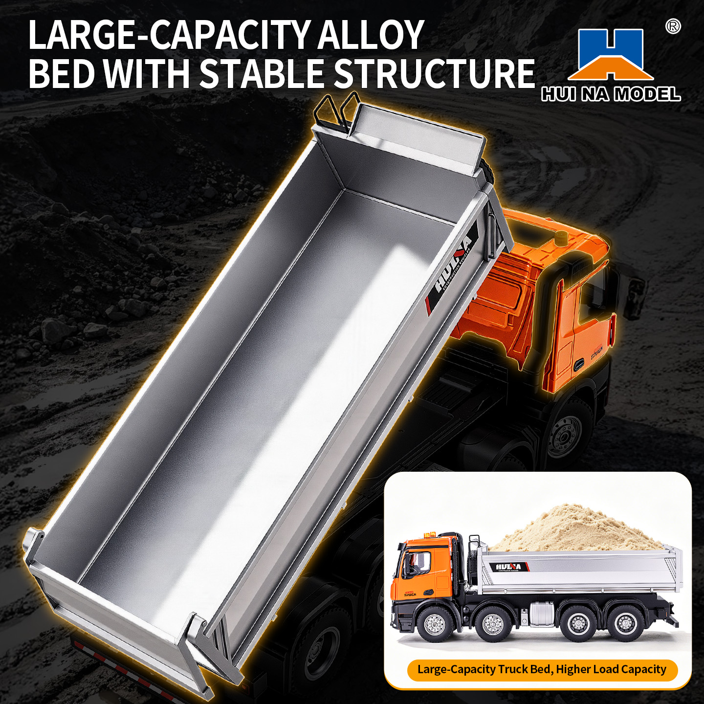 New HUINA 1536 1/14 RC Dumper  – обзор и цена Rc Hobby Light