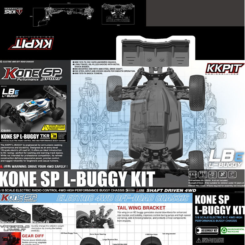 KKPIT 1/8 Electric 4WD RC Off  – обзор и цена Rc Hobby Light